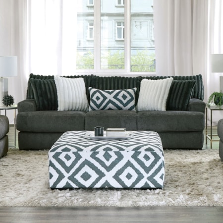 Channel-Tufted Sofa