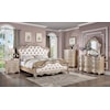 Furniture of America Rosalind Upholstered Queen Bed