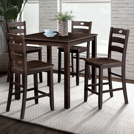 5-Piece Counter Height Table Set