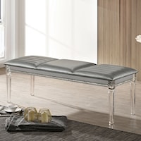 Glam Upholstered Bench