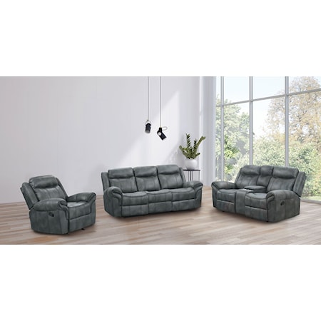 3-Piece Manual Reclining Living Room Set