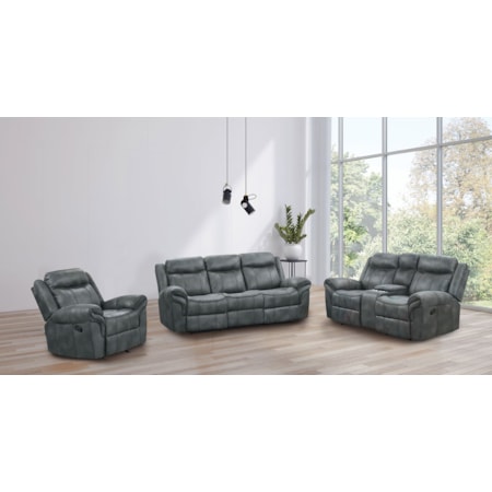 3-Piece Manual Reclining Living Room Set