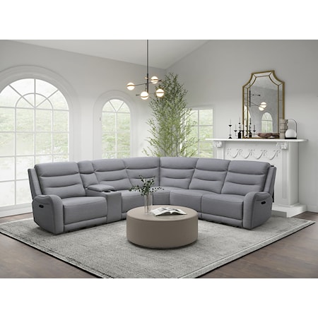 5-Piece Manual Reclining Sectional Sofa