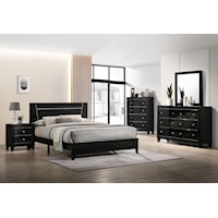 Contemporary 5-Piece Bedroom Set with Drawer Chest