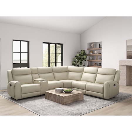 5-Piece Manual Reclining Sectional Sofa