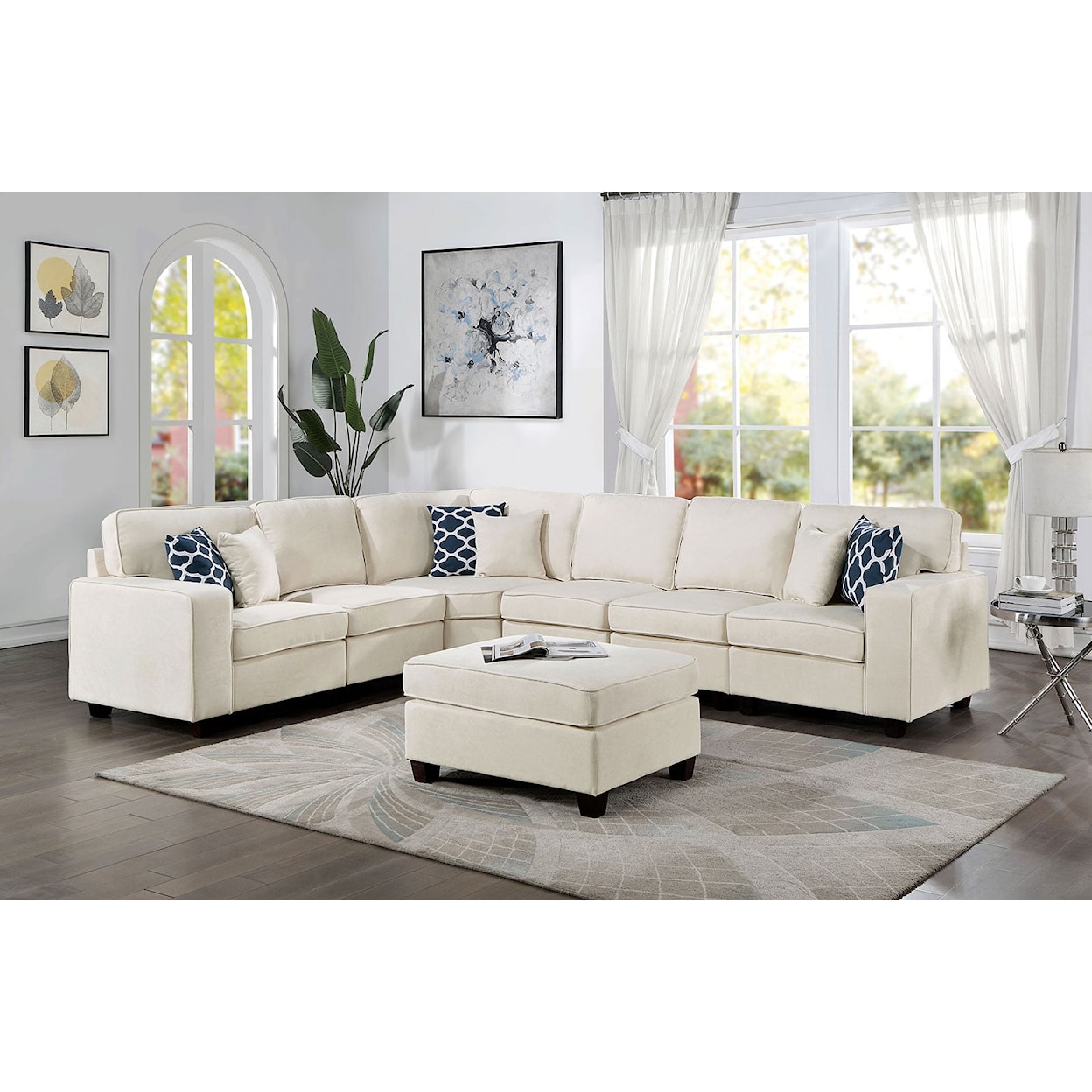 Furniture of America - FOA CAJEME Sectional Sofa