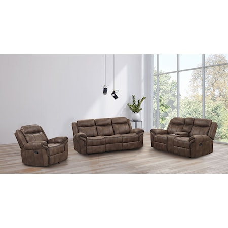 3-Piece Manual Reclining Living Room Set