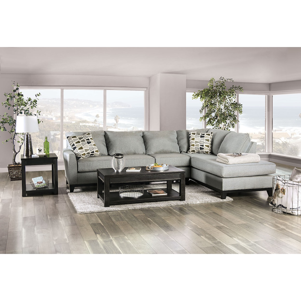 Furniture of America - FOA Bridie 2-Piece Sectional Sofa