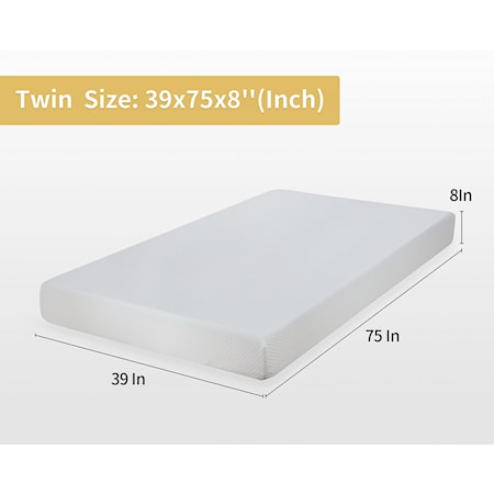 8&quot; Twin Memory Foam Mattress