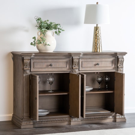 4-Door Sideboard with 2-Drawers