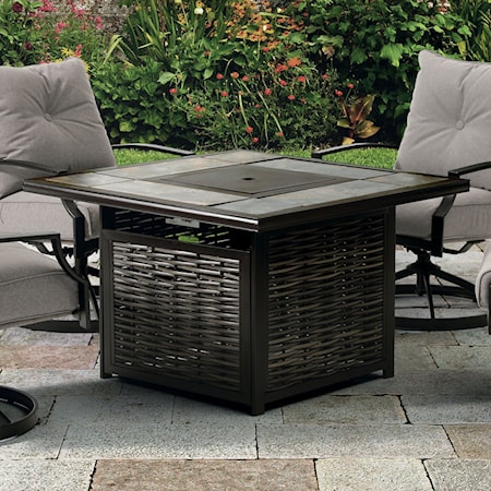 5-Piece Patio Set with Fire Pit