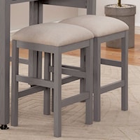 Farmhouse Upholstered Counter Height Stool