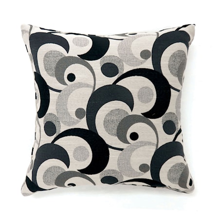 Set of Two 22" X 22" Pillows, Black