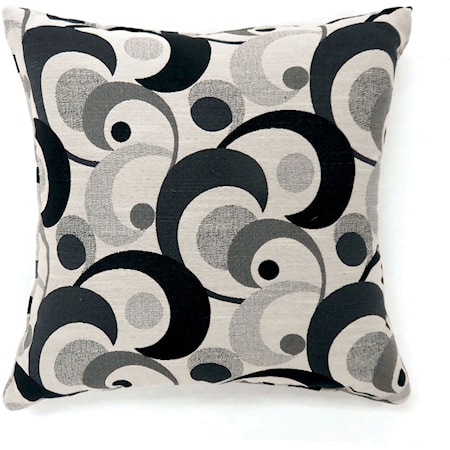 Set of Two 22" X 22" Pillows, Black