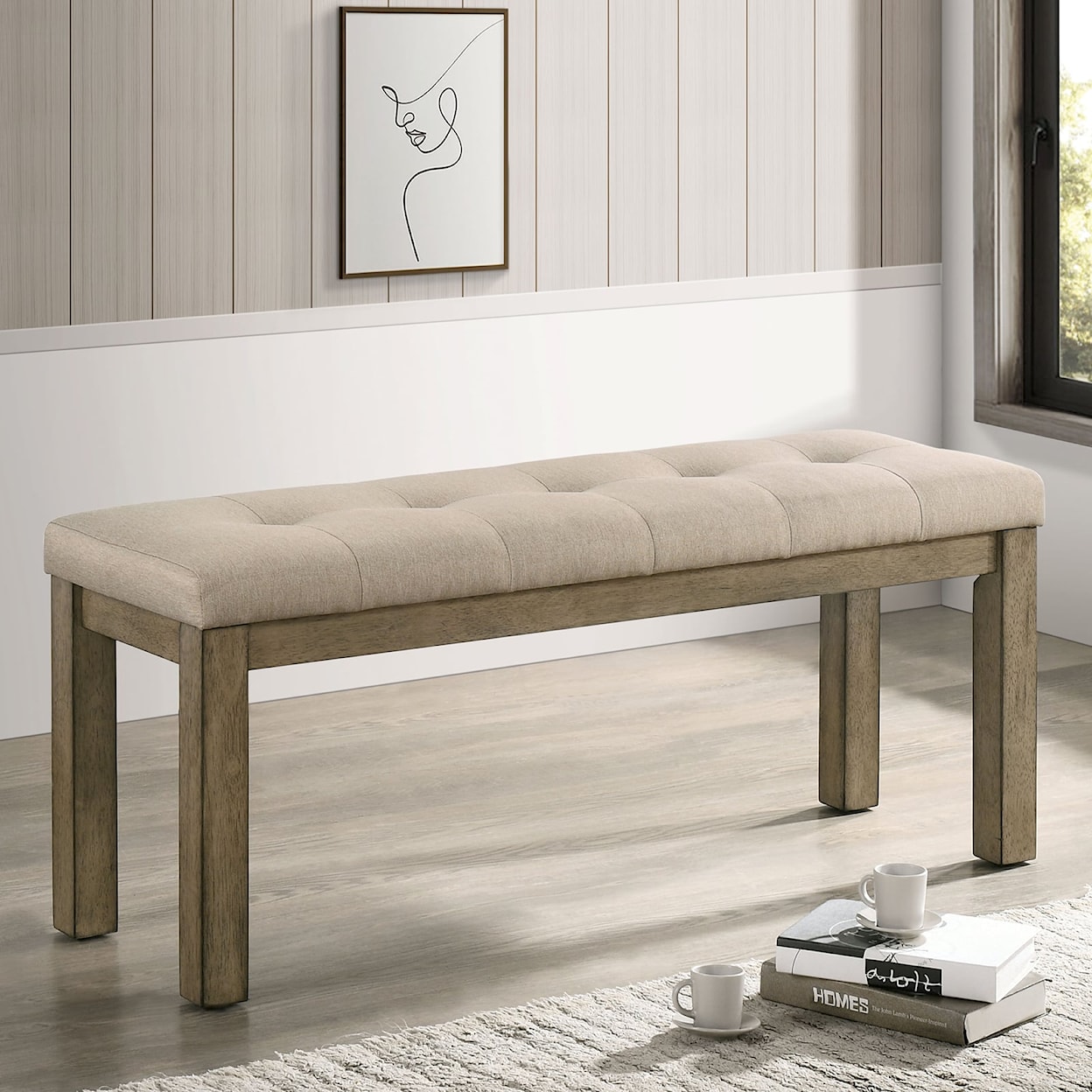 Furniture of America TEMPLEMORE Dining Bench