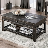 Rustic 1-Drawer Coffee Table