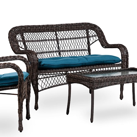 Wicker Loveseat