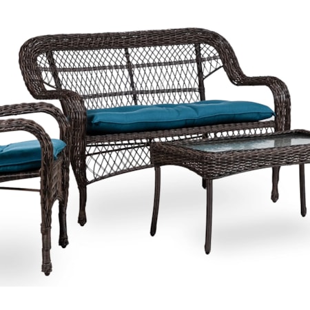 Wicker Loveseat