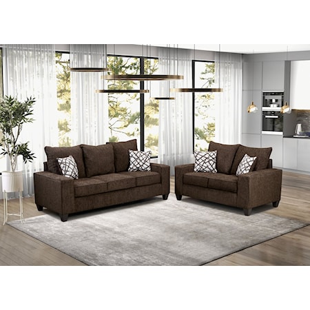 Sofa and Loveseat Set