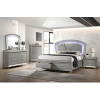 Glam 4-Piece Queen Bedroom Set