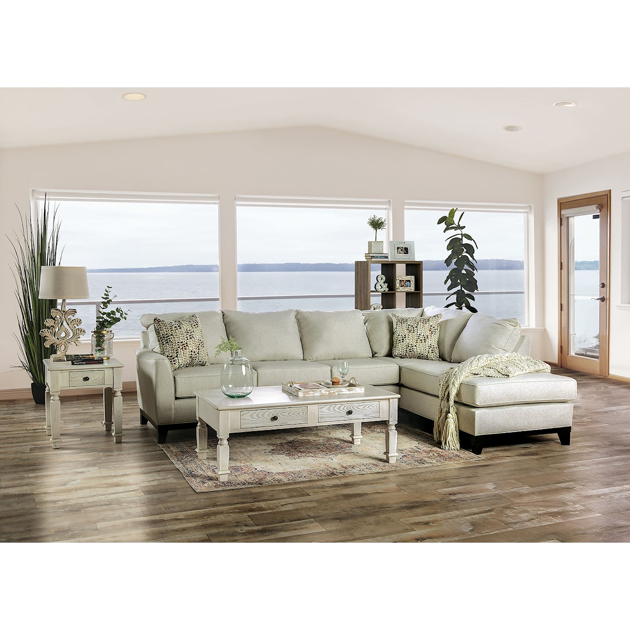 Furniture of America - FOA Bridie 2-Piece Sectional Sofa