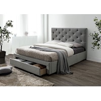 Contemporary Full Storage Bed