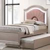 Furniture of America - FOA Allie Twin Bed with Upholstered Headboard
