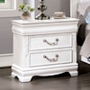 Furniture of America - FOA Alecia 2-Drawer Nightstand with USB Ports
