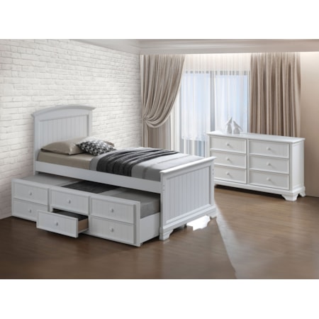 Twin Captain Bed