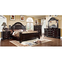 Traditional 5-Piece Queen Bedroom Set with Chest of Drawers