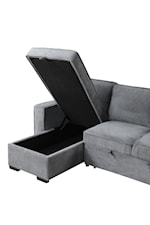 Furniture of America  Contemporary Sectional Sofa with Reversible Storage Chaise