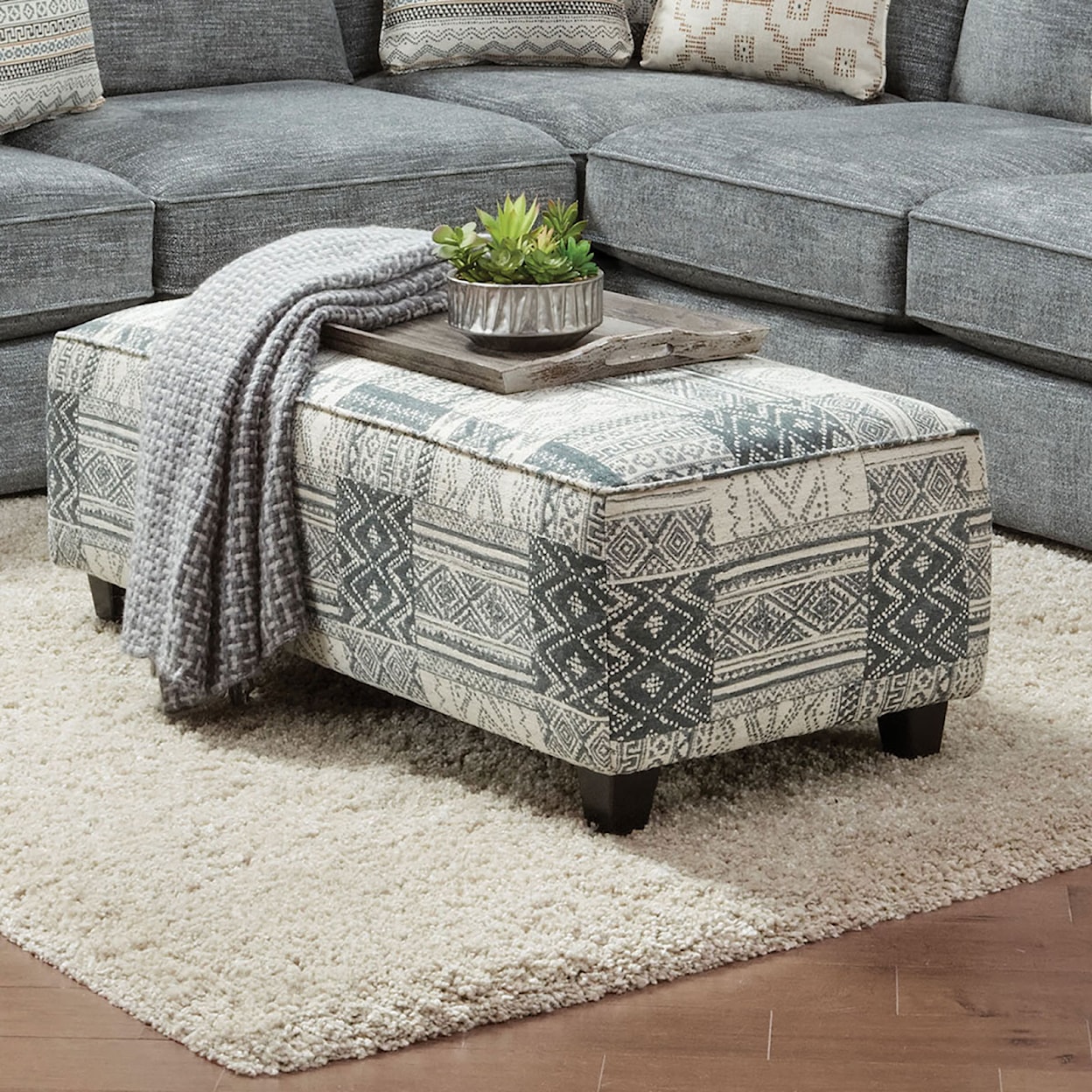 Furniture of America Eastleigh Ottoman