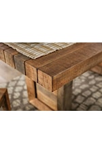 Furniture of America Galanthus Rustic Solid Wood Dining Table