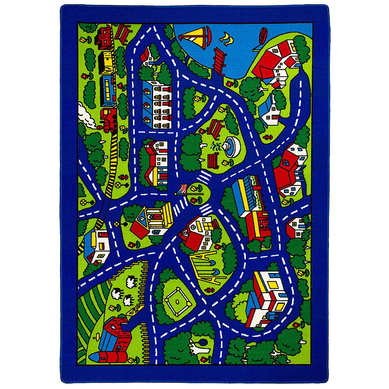 Furniture of America Furniture of America 5 X 8 ROAD MAP RUG |