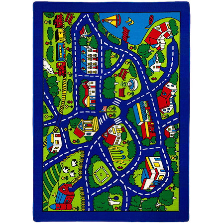 5 X 8 ROAD MAP RUG |