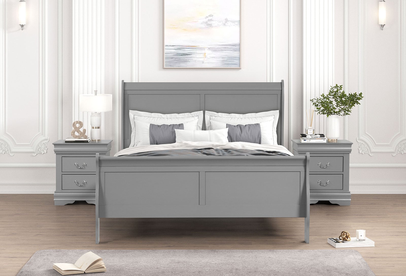 Queen Sleigh Bed