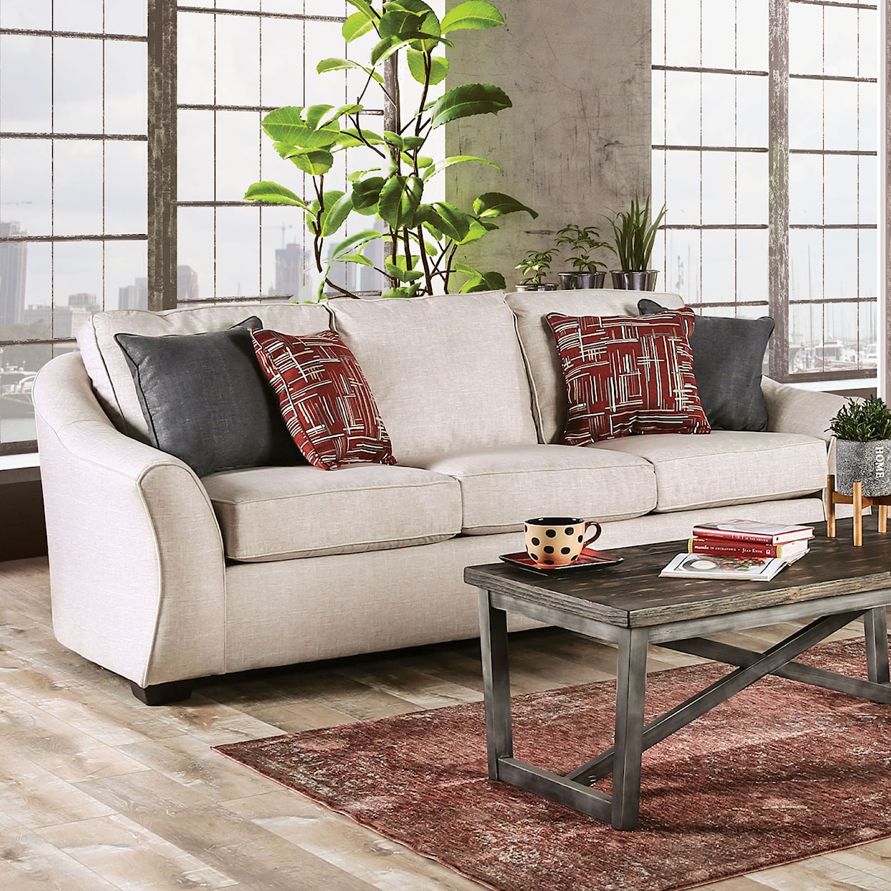 Furniture of America Jarrow Sofa