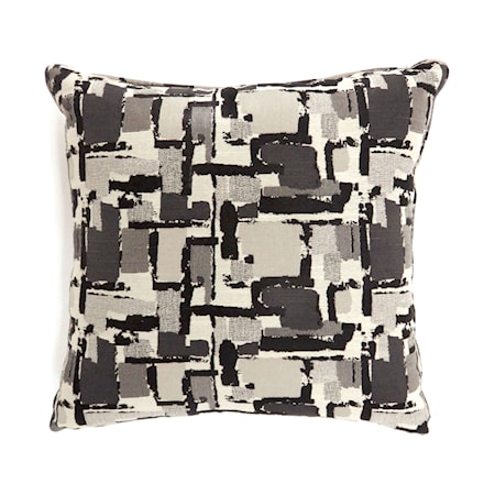 Set of Two 22" X 22" Pillows, Black