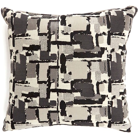 Set of Two 22" X 22" Pillows, Black