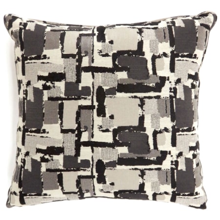 Set of Two 22" X 22" Pillows, Black