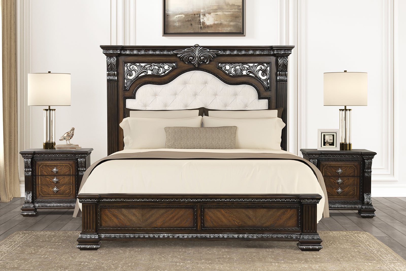 King Panel Bed