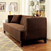 Furniture of America - FOA Sofia Loveseat with Exposed Wooden Legs