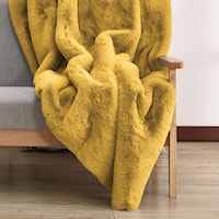 Contemporary Gold Throw Blanket