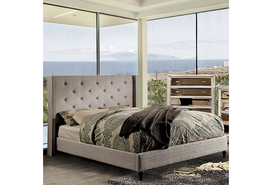 Anabelle E.King Bed by Furniture of America at Dream Home Interiors