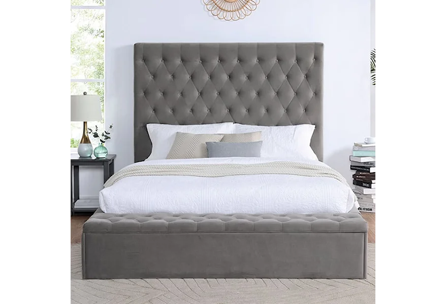 Athenelle Queen Bedframe by Furniture of America at Dream Home Interiors