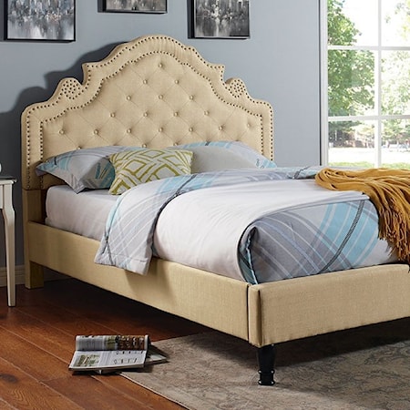 Cal. King Upholstered Bed