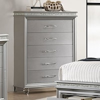 Glam Chest of 5 Drawers