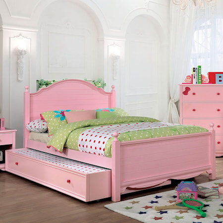 DANI PINK TWIN PLATFORM BED |