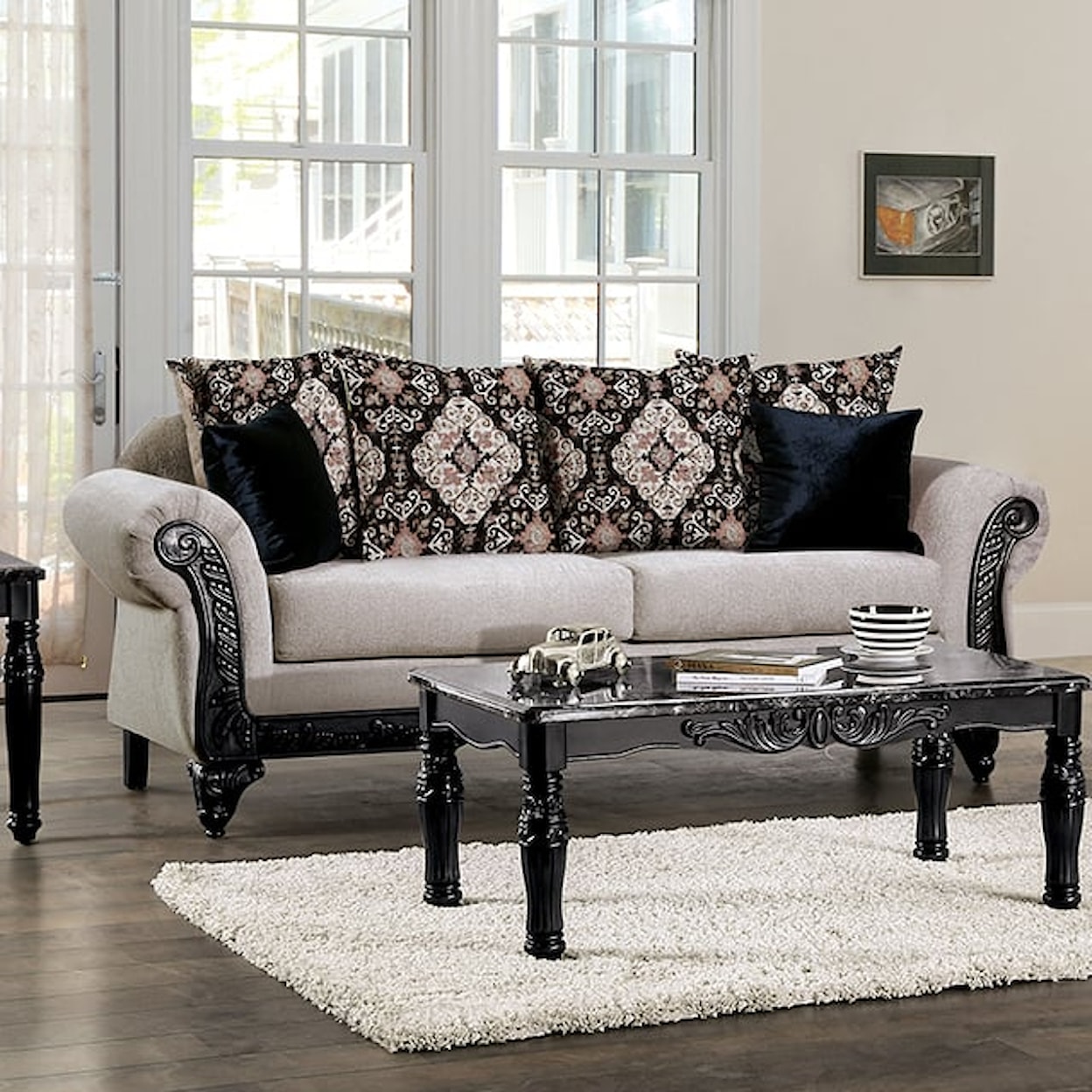 Furniture of America - FOA Molfetta Traditional Sofa