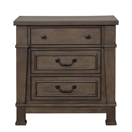 3-Drawer Nightstand